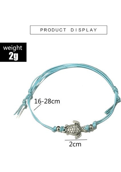 4143-SIYAH Docona 19 Stil Basit Inci Kabuk Denizyıldızı Kaplumbağa Halhal Kadınlar Için Boho Renkli Boncuk Taş Ananas Halhal Plaj Takı (Yurt Dışından) modelleri