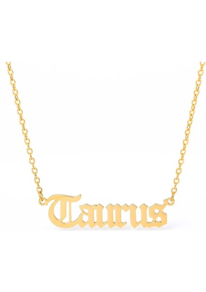 Altın Tarzı Boğa Burcu Kadınlar Için Ayak Bileği Burç Paslanmaz Halhal Bilezik Kadınlar Boho Takı Burç Eski Ingilizce Halhal Hediye Bff (Yurt Dışından)