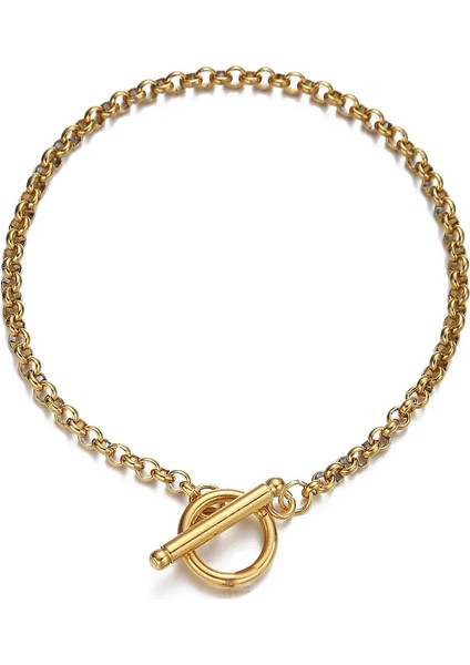 22CM Altın Rengi Paslanmaz Çelik Yuvarlak Zincir Ot Geçiş Halhal Ayak Zinciri Kadınlar Için Yaz Yoga Plaj Bacak Zinciri Halhal Takı Aksesuarları (Yurt Dışından) fiyatları