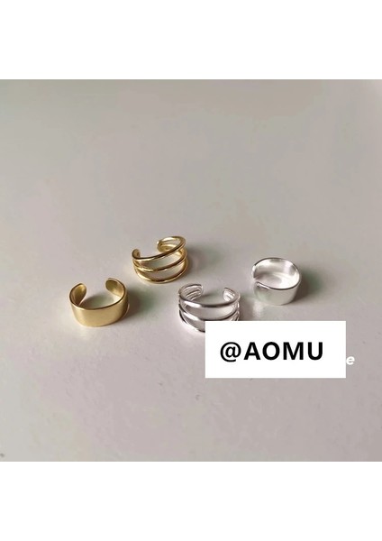No.5 Boyutu Aomu 1 Adet Minimalist Metal Altın Gümüş Renk Earcuff Geometrik Yuvarlak Kulak Klipsi Kıkırdak Küpe Kadın Kulak Manşet Takı (Yurt Dışından) indirimleri
