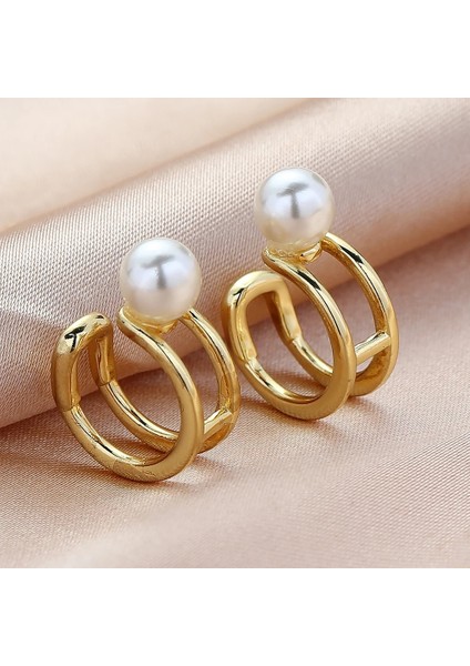No.18 Beden 2021 Moda Altın Kulak Manşet Çapraz Klip Küpe Kadınlar Için Geometrape Mikro Açacağı Zirkon Küpe Piercing Olmadan Earcuff (Yurt Dışından)