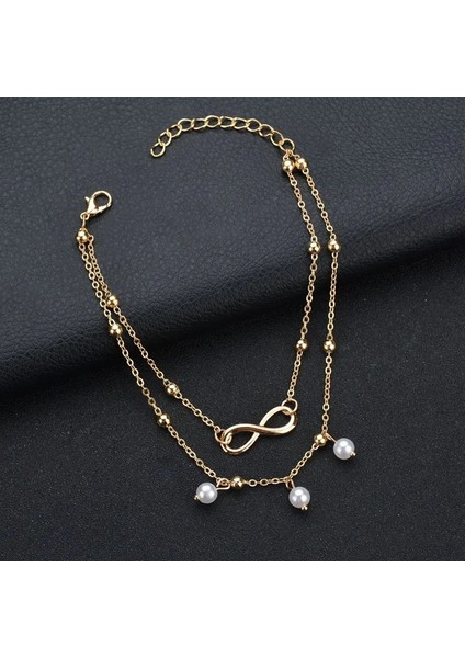 Gümüş Rengi Yeni Moda Ayak Bileği Zinciri Çok Katmanlı Infinity Kadınlar Için Altın Renk Halhal Kadın Ayak Bileği Bilezikler Yaz Plaj Yalınayak Takı (Yurt Dışından) indirimleri