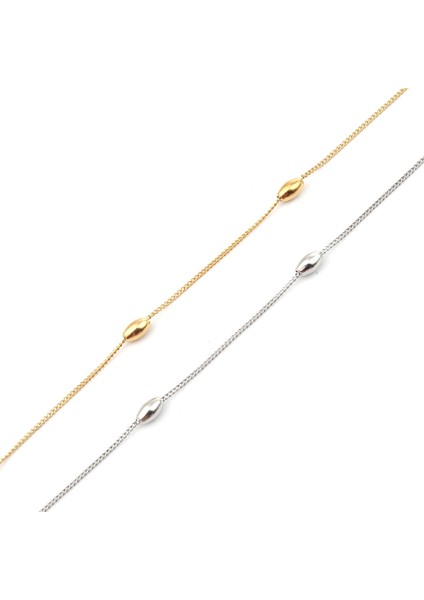 No.7 Boyutu Sıcak Paslanmaz Çelik Halhal Kadın Erkek Ayak Takı Altın Renk Gümüş Renk Geometrik Kalp Charms Hediye Kaynağı Için (Yurt Dışından)