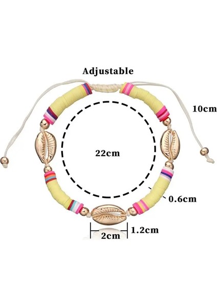 No.1 Boyutu 1 Adet Bohem Tarzı Plaj Kabuk Dekor Halhal El Yapımı Ayarlanabilir Boncuklu Ayak Bileği Bilezik Kabuk Halhal Plaj Için Takı Aksesuarları (Yurt Dışından) fırsatları
