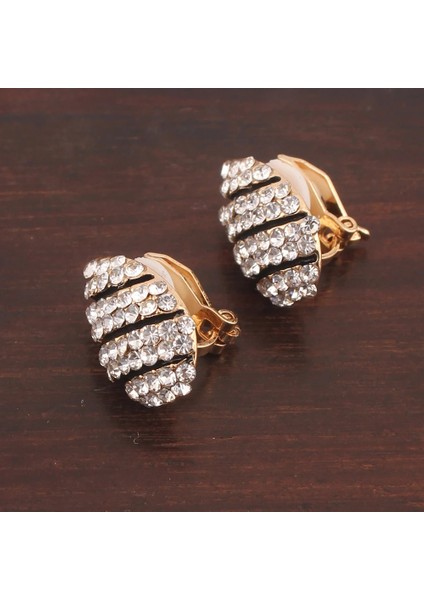 A4 Klipsli Kore Tarzı Rhinestone Kristal Yıldız Su Damlası Klipsli Küpe Delinmiş Moda Muhteşem Hiçbir Kulak Deliği Küpe Olmadan (Yurt Dışından) fırsatları