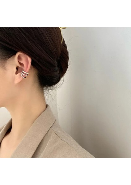 Stil 14 Punk Rock Altın Renk Klip Küpe Piercing Yok Trendy Link Zinciri Kulak Manşetleri Bildirimi Kıkırdak Küpe Kadınlar Için Parti Takı (Yurt Dışından)