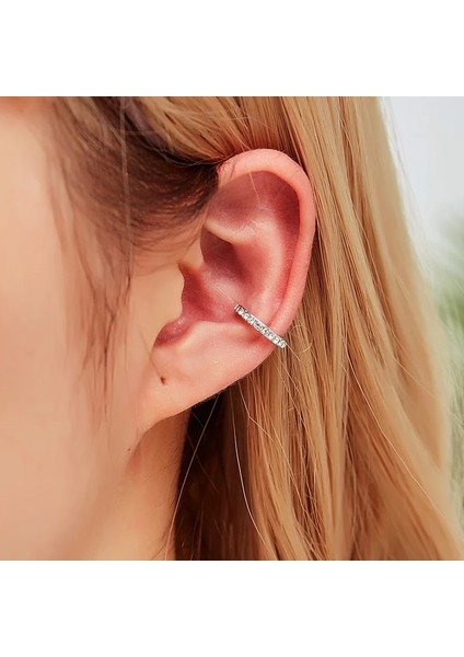 E034JIN Moda Küçük Kulak Manşet Küpe Kadınlar Için Kulak Klipsi Altın Renk Hiçbir Piercing Sahte Kıkırdak Küpe (Yurt Dışından) modelleri