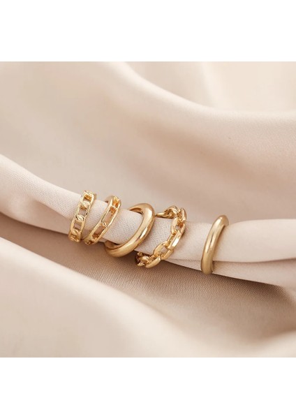 NO.53968 Beden Punk Rock Altın Renk Klip Küpe Piercing Yok Trendy Link Zinciri Kulak Manşetleri Bildirimi Kıkırdak Küpe Kadınlar Için Parti Takı (Yurt Dışından)