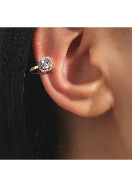NO.1412 Beden Kadın Klip Küpe Piercing Olmadan Yeni Moda Manşet Earcuff Wrap Kaya Küpe Manşet Hiçbir Piercing Ayarlanabilir Hediye (Yurt Dışından)
