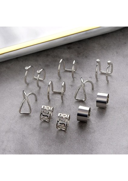 5 Adet Altın Dudak Kulak Manşet Küpe Sahte Kıkırdak Küpe Lot Olmayan Piercing Klip Küpe Setleri Küpe Kadınlar Için Hediye (Yurt Dışından)