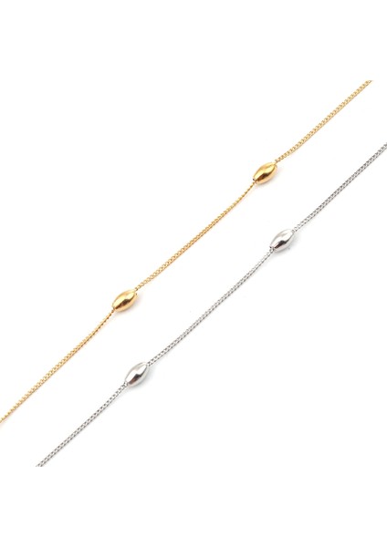 No.7 Boyutu 1 Adet Sıcak Paslanmaz Çelik Halhal Kadın Erkek Takı Için Altın Renk Gümüş Renk Geometrik Kalp Charms Hediye Kaynağı (Yurt Dışından)