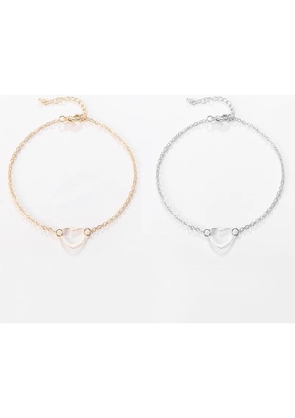 JL71G Kadınlar Için Trendy Moda Kalp Halhal Vintage Altın Renk Yaz Ayak Bileği Bilezik Bacak Üzerinde Bohemian Ayak Takı Aksesuarları Yeni (Yurt Dışından) modelleri