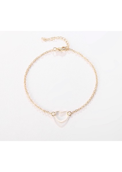 JL71G Kadınlar Için Trendy Moda Kalp Halhal Vintage Altın Renk Yaz Ayak Bileği Bilezik Bacak Üzerinde Bohemian Ayak Takı Aksesuarları Yeni (Yurt Dışından) fırsatları