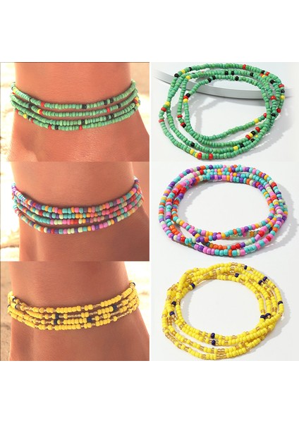 No.10 Boyutu Bohemia Boncuk Ayak Bileği Bilezik Vücut Takı Yaz El Yapımı Plaj Halhal Kadınlar Için Bel Zinciri Ayak Zinciri Kız Aksesuarları Hediyeler (Yurt Dışından) fiyatları