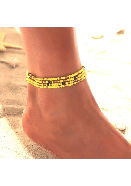 No.10 Boyutu Bohemia Boncuk Ayak Bileği Bilezik Vücut Takı Yaz El Yapımı Plaj Halhal Kadınlar Için Bel Zinciri Ayak Zinciri Kız Aksesuarları Hediyeler (Yurt Dışından) indirimleri