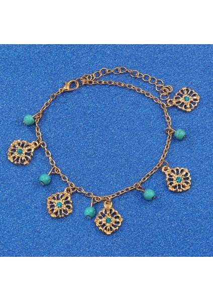 J095 Tarfell Kolye Halhal Kadınlar Için Doğal Taş Boncuk Kabuk Halhal Bohemian Bilezikler Bacak Boho Okyanus Takı Hediye (Yurt Dışından)
