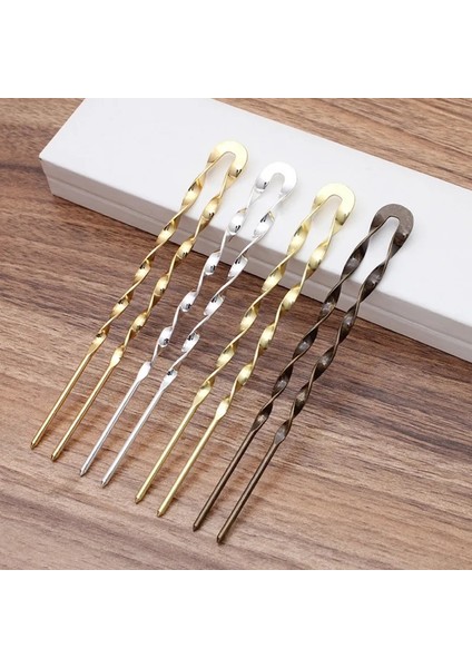 Antik Bronz 1 Adet Pirinç Firkete Takı Tokalar Tokalarım Retro U Şekli Firkete Saç Takı Bulguları Giymek (Yurt Dışından) fiyatları