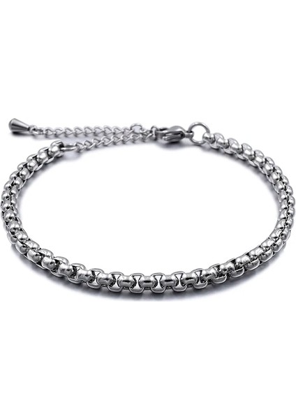 4 mm Buğday Zinciri Paslanmaz Çelik Plaj Halhal Kadın Aksesuarları Için Gümüş Renk Takı Bacak Ayak Bileği Bilezik Ayak Zinciri Erkekler Halhal Hediye (Yurt Dışından) indirimleri