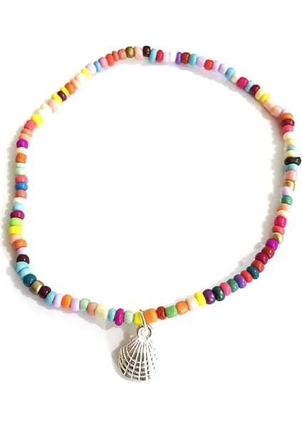 JL054 Moda Ayak Bileği Bilezik Kadınlar Için Renkli Kristal Boncuk Halhal Boho Altın Gümüş Renk Zincir Bilezik Okyanus Plaj Ayak Takı (Yurt Dışından)