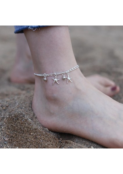AJ093 Et Güneş Ay Yıldız Halhal Kadınlar Için Bacak Bilezik Plaj Aksesuarları Bohem Ayak Bileği Bilezikler Ayaklar Moda Takı Hediyeler (Yurt Dışından) fiyatları