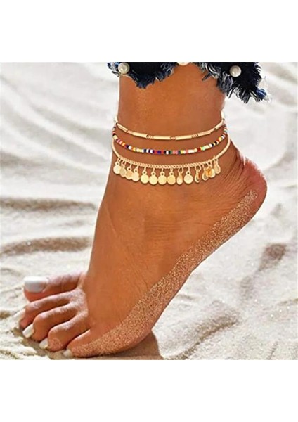 NO.50278 Beden Wukalo Moda Büyük Kilit Zinciri Halhal Kadınlar Için Punk Gümüş Renk Kalın Zincir Ayak Bileği Bilezik Bacak Ayak Zinciri Halhal Takı (Yurt Dışından)