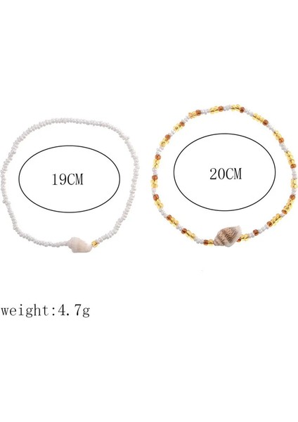 60039-2 2021 Yeni Sıcak Boho Tarzı Halhal Kadınlar Için Kız Trendy Doğal Kabuk Boncuk Ayak Bileği Bilezik Kadın Yaz Plaj Takı Aksesuarları (Yurt Dışından) modelleri