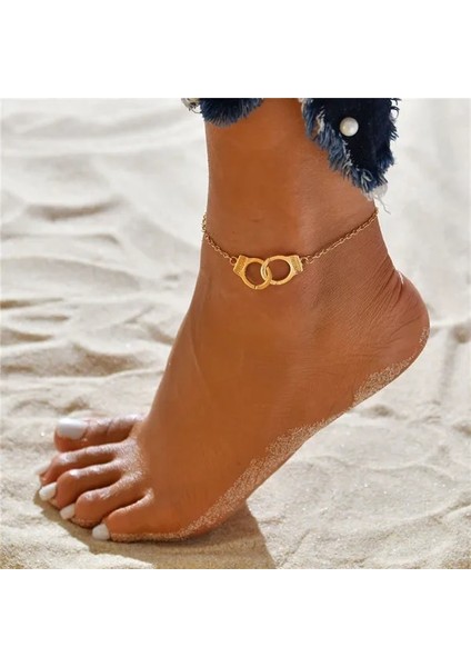 NO.50201 Beden Kadınlar Için Modyle Halhal Ayak Aksesuar Yaz Plaj Barefoot Sandalet Bilezik Ayak Bileği Üzerinde Bacak Kadın Ayak Bileği Kadınlar Için Hediyeler (Yurt Dışından)