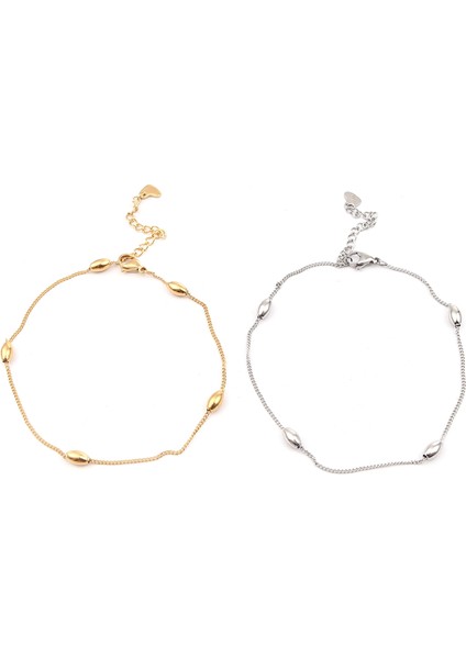 No.6 Boyutu 1 Adet Sıcak Paslanmaz Çelik Halhal Kadın Erkek Takı Için Altın Renk Gümüş Renk Geometrik Kalp Charms Hediye Kaynağı (Yurt Dışından) modelleri