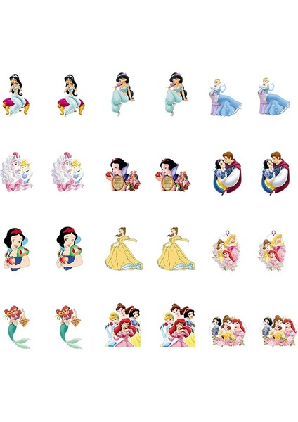 DDF429 Disney Pocahontas Manolya Diana Prenses Küpe Moda Çocuk Arkadaşlarına Göndermek Akrilik Küpe Sevimli Tatlı Reçine Küpe (Yurt Dışından) fiyatları