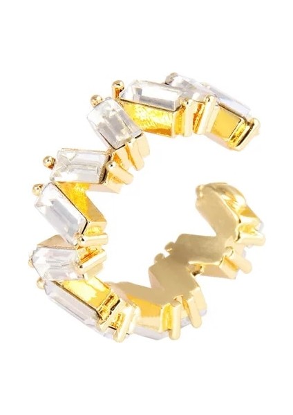 B0538-1BAY Yeni Moda Inci Kulak Manşet Bohemia Istiflenebilir C Şekilli Rhinestone Küçük Earcuffs Klip Küpe Kadınlar Için Düğün Takı (Yurt Dışından)