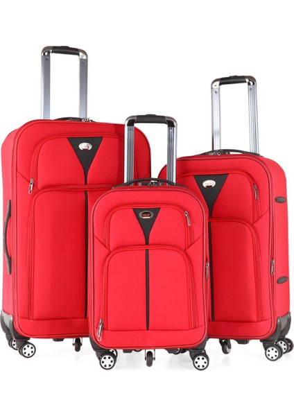 098 Kumaş 3 Lü Valiz Seti