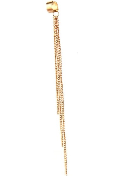 Altın Rengi 1 Adet Uzun Gümüş Renk Püskül Kulak Manşet Küpe Kadınlar Için Kulak Hattı Tatlı Küçük Freaped Kulak Kemik Klipsi Hiçbir Piercing Kıkırdak (Yurt Dışından) fırsatları