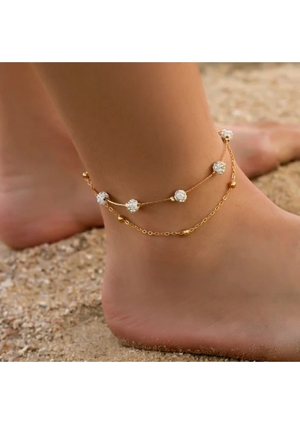 J50054 Kadınlar Için Modyle Bohemia Et Halhal Ayak Accessorieummer Plaj Barefoot Sandalet Bilezik Bacak Üzerinde Ayak Bileği Kadın (Yurt Dışından) fiyatları