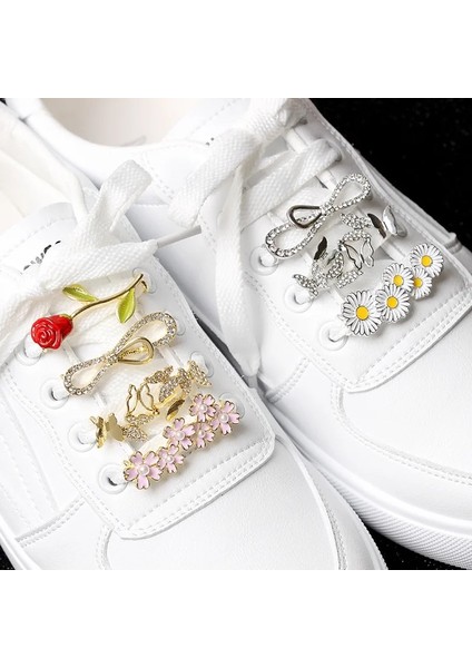 Papatya Papatya Kelebek Ayakkabı Tokası Altın Gümüş Renk Roseflower Sneakers Etiketi Kadınlar Için Yaz Ayakkabı Toka Doğum Günü Takı Hediye 2021 (Yurt Dışından) fiyatları