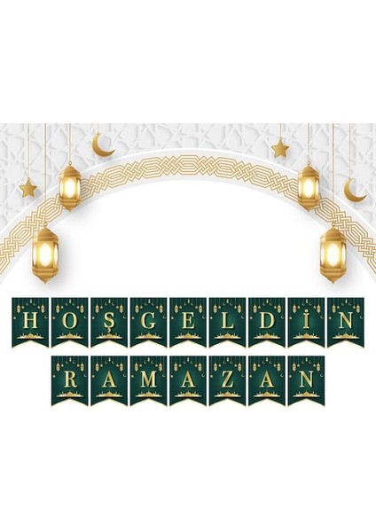 Kağıt Sıralı Banner Kırlangıç Model Hoşgeldin Ramazan