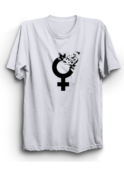 Feminist, Feminism, Feminizm, Özgür Kuşlar, Birds, Dünya Kadınlar Günü Tişört