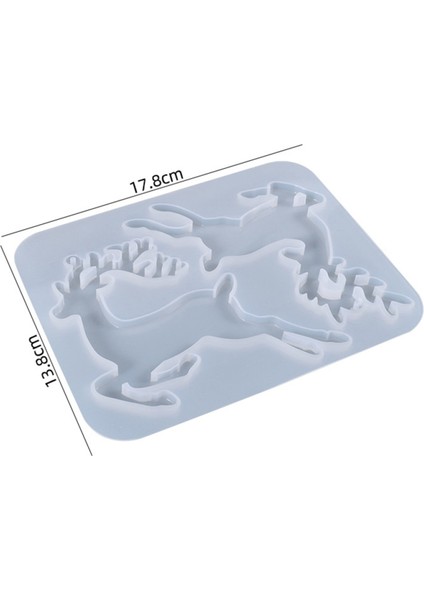 3pcs Noel Elk Şekilli Silikon Kalıp Dıy Epoksi Kalıp Geyik Elk Kalıp (Yurt Dışından) modelleri