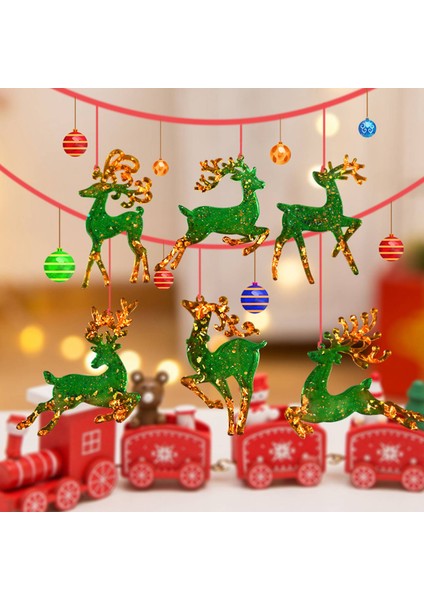 3pcs Noel Elk Şekilli Silikon Kalıp Dıy Epoksi Kalıp Geyik Elk Kalıp (Yurt Dışından) indirimleri
