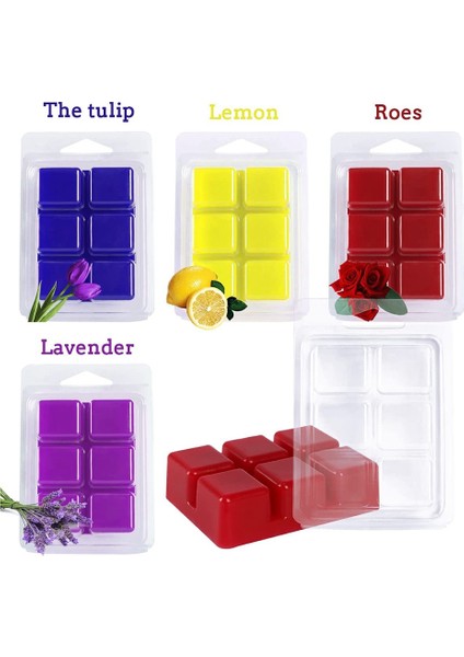 100 Paket Balmumu Eriyik Kapaklı Kalıplar, Şeffaf Boş Plastik Kare Tepsi (Yurt Dışından) fiyatları