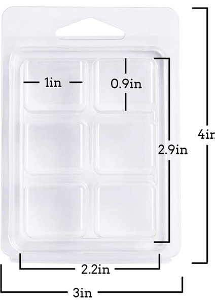 100 Paket Balmumu Eriyik Kapaklı Kalıplar, Şeffaf Boş Plastik Kare Tepsi (Yurt Dışından) modelleri