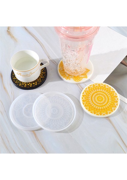 Dıy Coaster Kalıp Seti Çay Altlığı Desen Silikon Kalıp Takı Araçları (Yurt Dışından) fırsatları