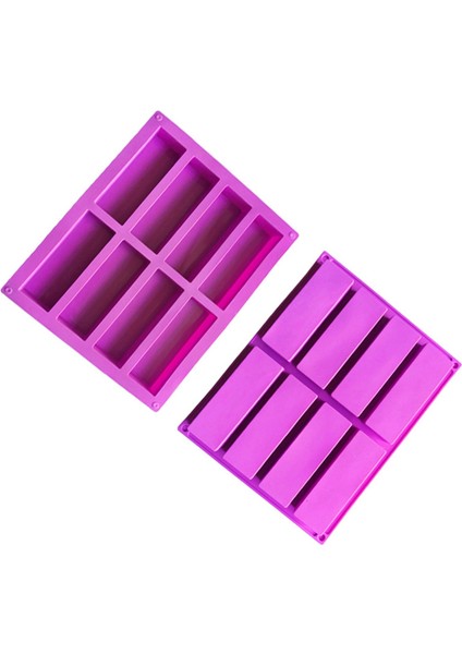 4pcs Dikdörtgen Silikon Kalıp Enerji Bar Makinesi Cheesecake Sabun Kalıbı (Yurt Dışından) fırsatları