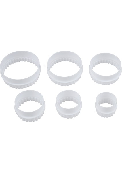 6 Adet Kalıp Yumruk Pasta Bisküvi Kek Fondan Şeker Ezmesi Yuvarlak Kesici (Yurt Dışından) fiyatları