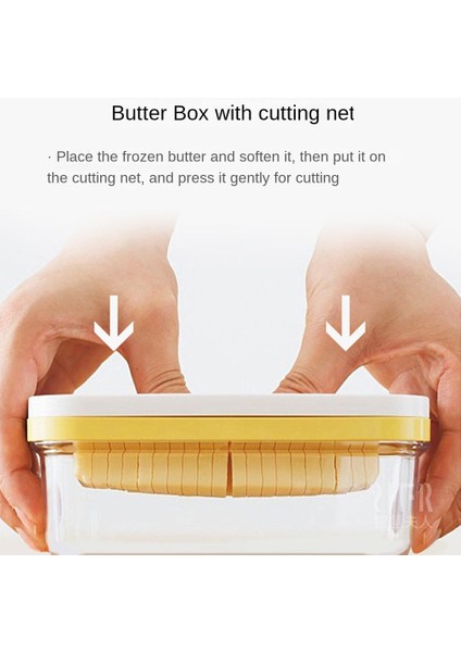 Mutfak Taşınabilir Tereyağı Kutusu Kapaklı Dikdörtgen Konteynerli Yiyecek Kesme (Yurt Dışından) fiyatları