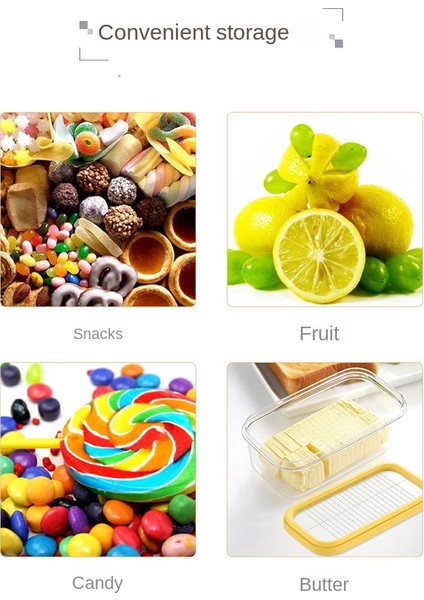 Mutfak Taşınabilir Tereyağı Kutusu Kapaklı Dikdörtgen Konteynerli Yiyecek Kesme (Yurt Dışından) indirimleri