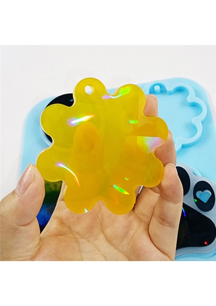 Holografik Işık ve Gölge Anahtarlık Kristal Epoksi Reçine Kalıp (Yurt Dışından) indirimleri