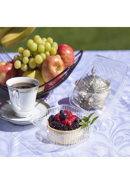 50 Adet Plastik Gıda Paketleme Kabı, 5,1 Inçx4,7 Inçx2,8 Inç (Yurt Dışından) fırsatları