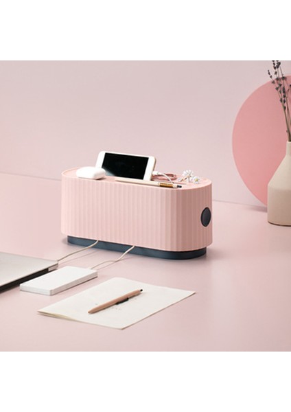 Kablo Kutusu Organize Toz Önleyici Telleri Gizle Kutu Masaüstü Güç Kablosu -Mavi (Yurt Dışından) indirimleri