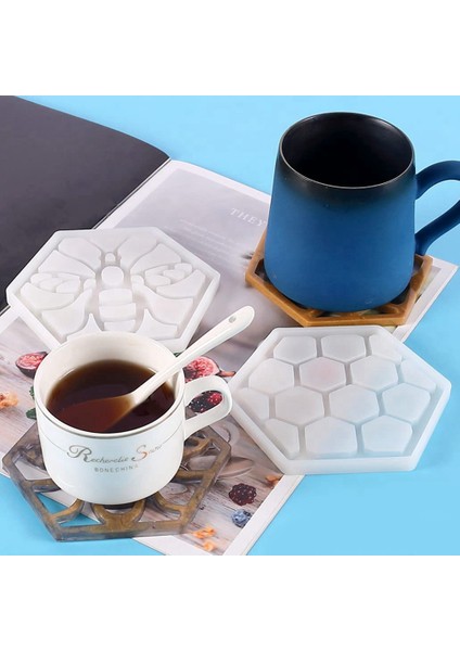 Dıy Craft Için Reçine Coaster Kalıpları Silikon Araba Bardak Tutucu Kalıp (Yurt Dışından)