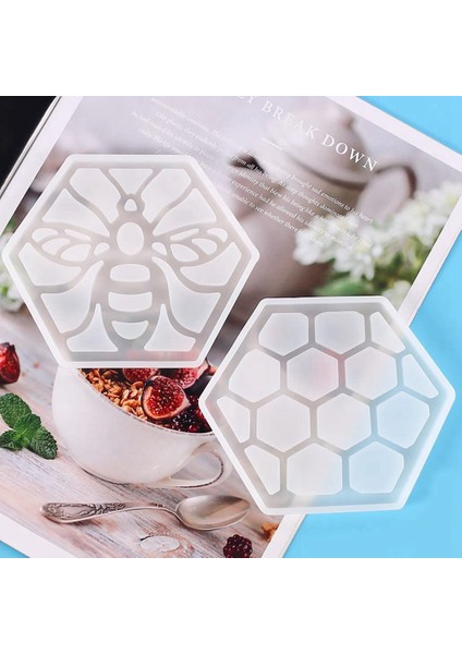 Dıy Craft Için Reçine Coaster Kalıpları Silikon Araba Bardak Tutucu Kalıp (Yurt Dışından)